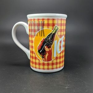 Coca Cola Mug Gibson Checkered Background